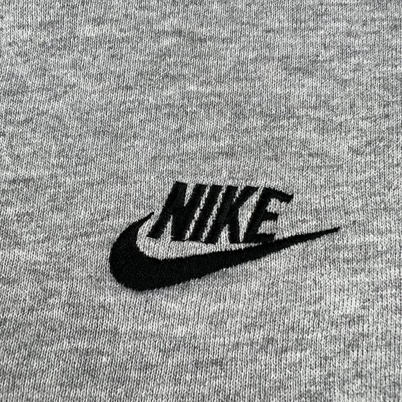 VTG 90s Nike Adult Sweatshirt Medium Boxy Grey Black Contrast Crewneck Made USA - Picture 6 of 14